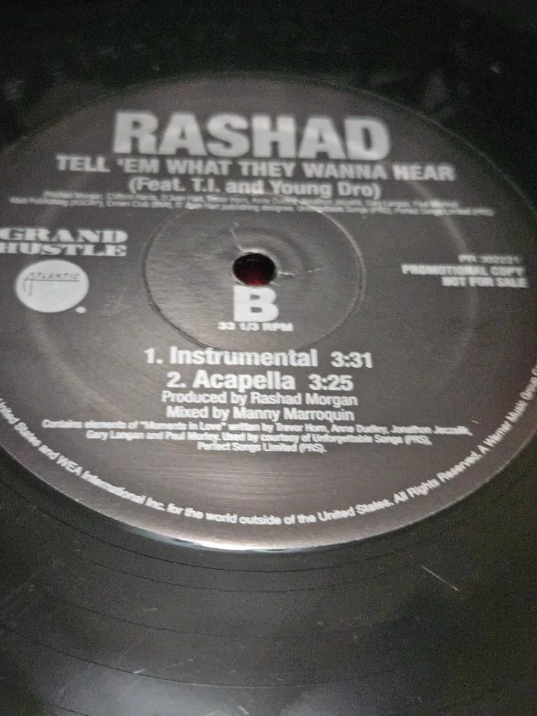RASHAS HAND SIGNED ALBUM COVER AUTOGRAPHED GRAND HUSTLE VINYL RECORD RAP HIP HOP, изображение 5