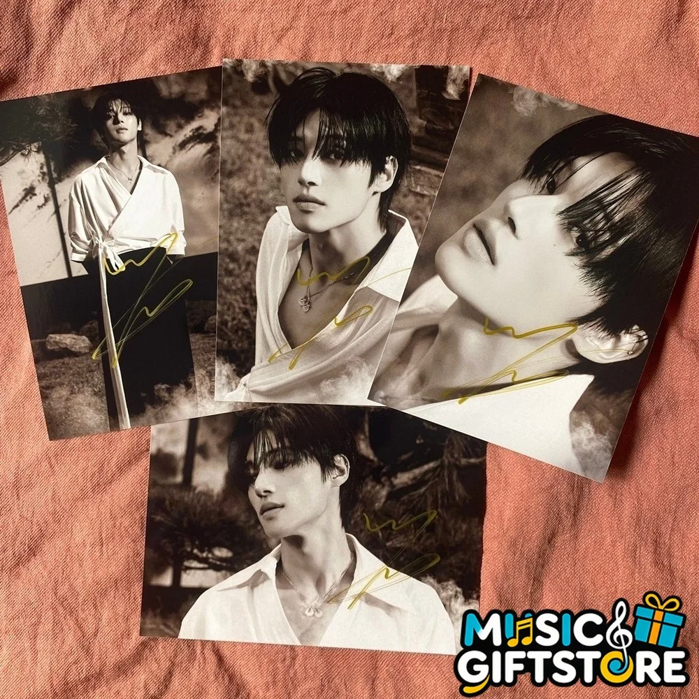 ATEEZ Wooyoung Autographed Photo Golden Hour Part4 K-POP Collection 2026 #MUGS, изображение 2