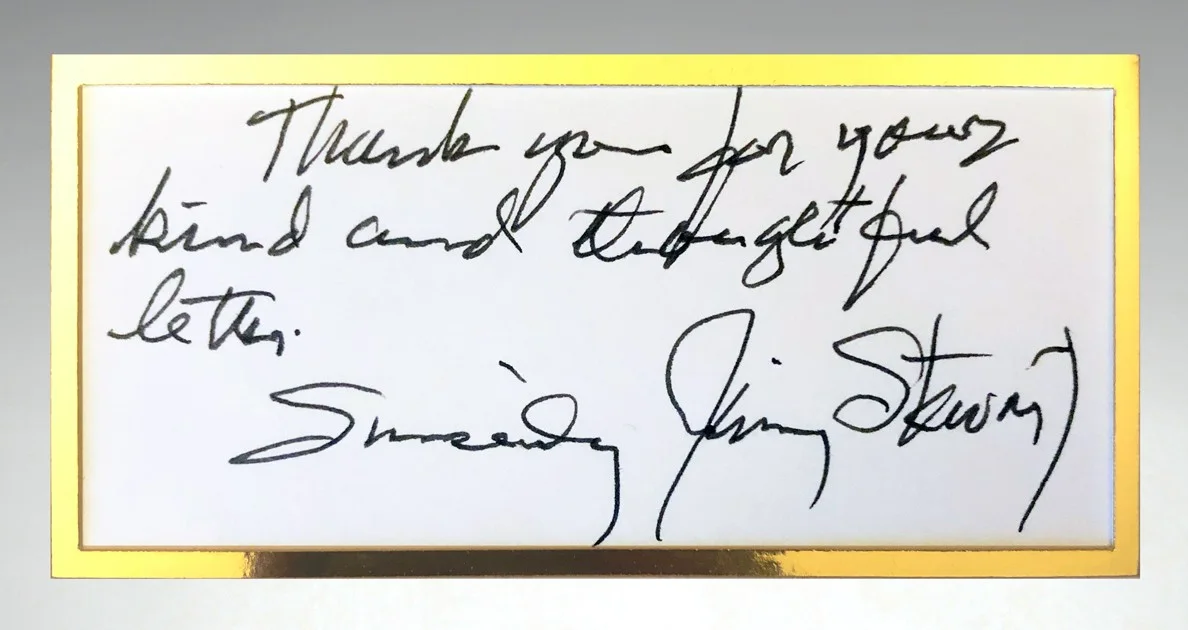 JAMES STEWART — JAMES STEWART Signed/Autographed 11x14 Mat Display ~ Jimmy Stewart, изображение 4