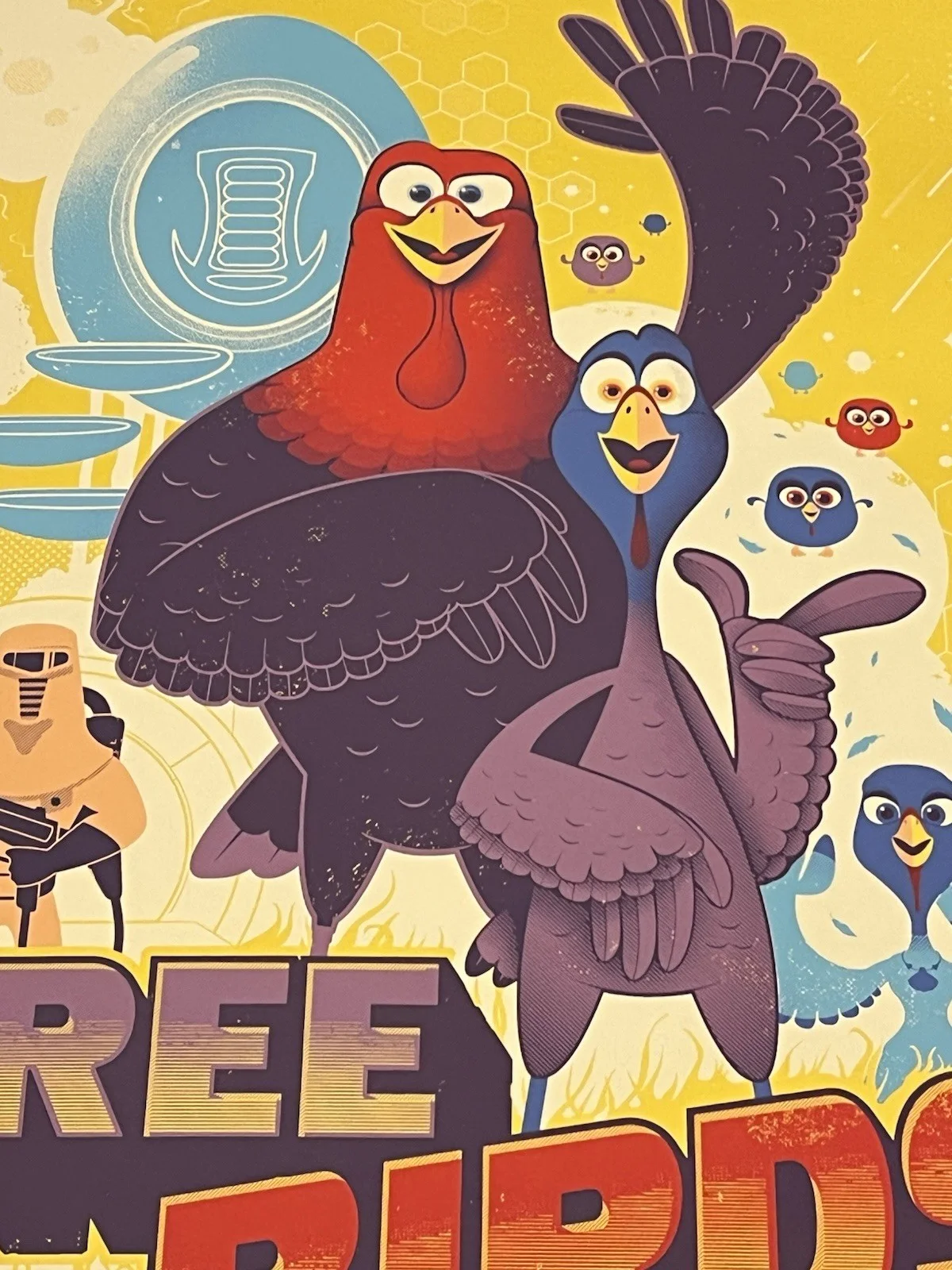 2013 Animated Film Free Birds Poster AP 2/20 Signed Artist Proof Signed, изображение 2
