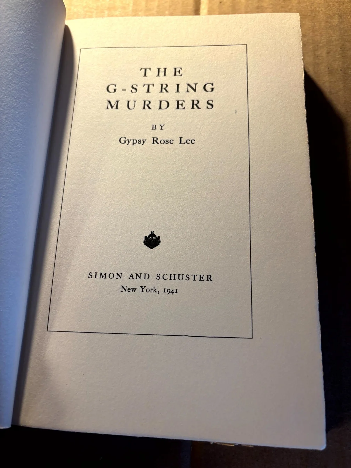 Gypsy Rose Lee Very Rare Early Autographed Book The G-String Murders 40s, image 5