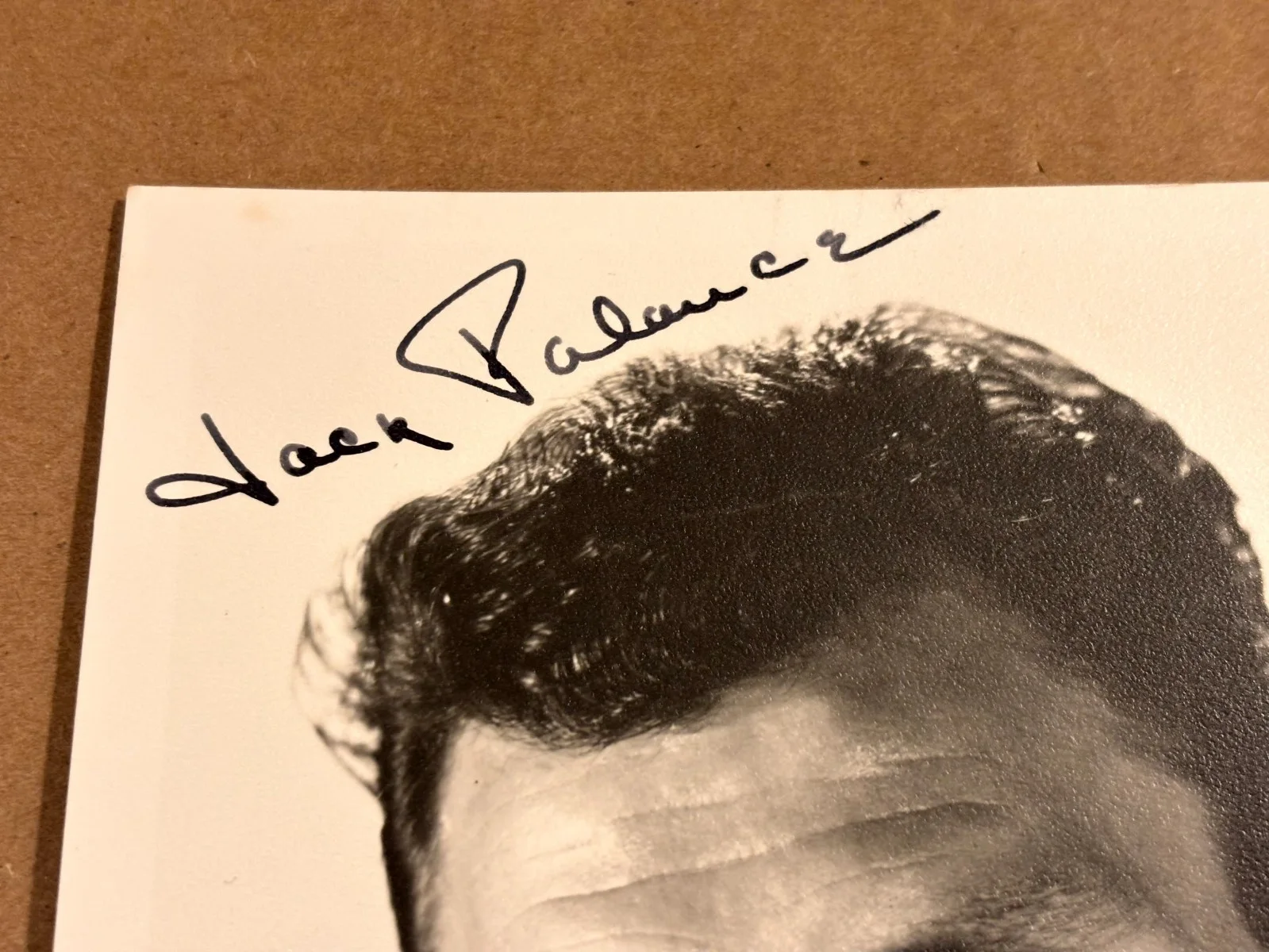 Jack Palance Great Rare Very Early Autographed Photo 50s Shane The Big Knife, изображение 5