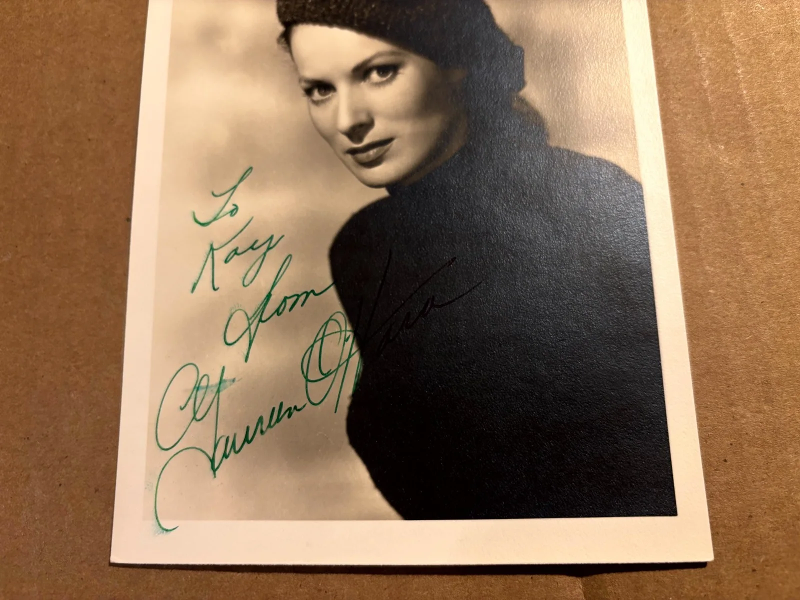 Maureen O'Hara Rare Early Autographed Photo '52 The Quiet Man, изображение 3