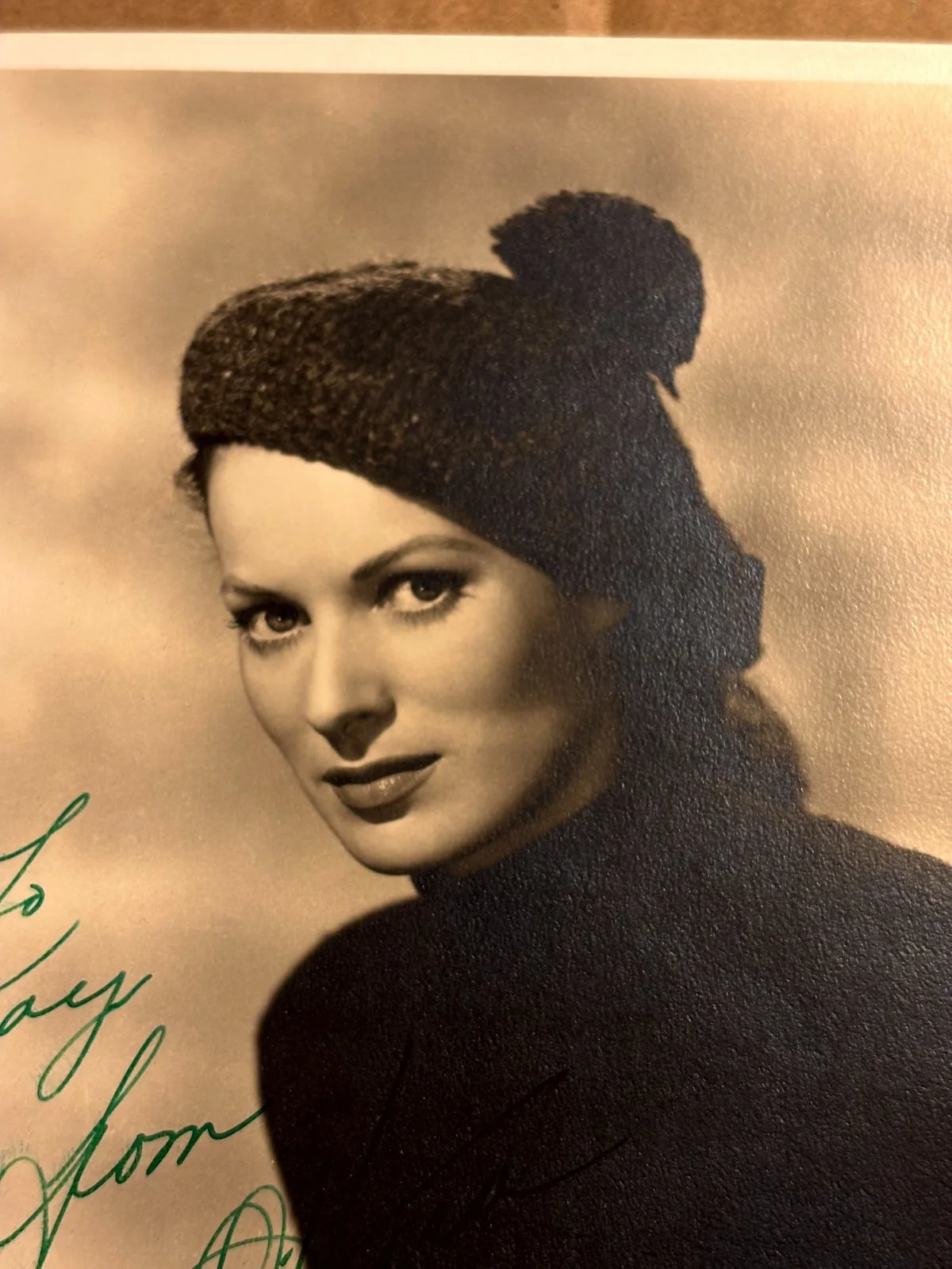Maureen O'Hara Rare Early Autographed Photo '52 The Quiet Man, изображение 4