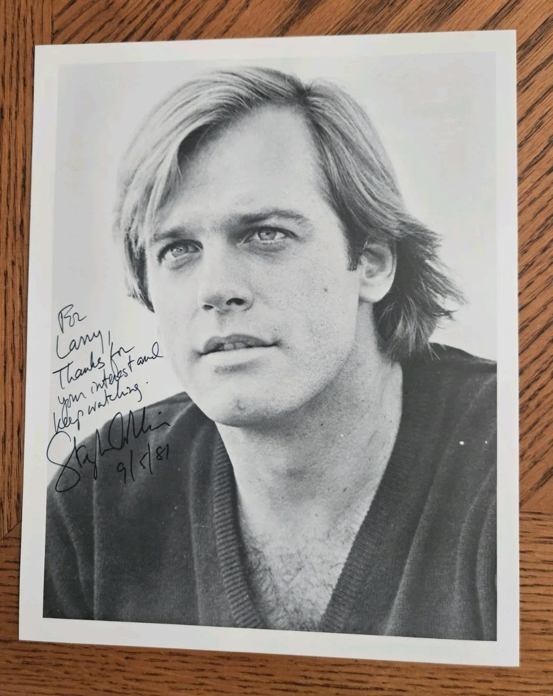 Stephen Collins — Stephen Collins rare 1981 early vintage 8"x10" photo, 7th Heaven, young photo