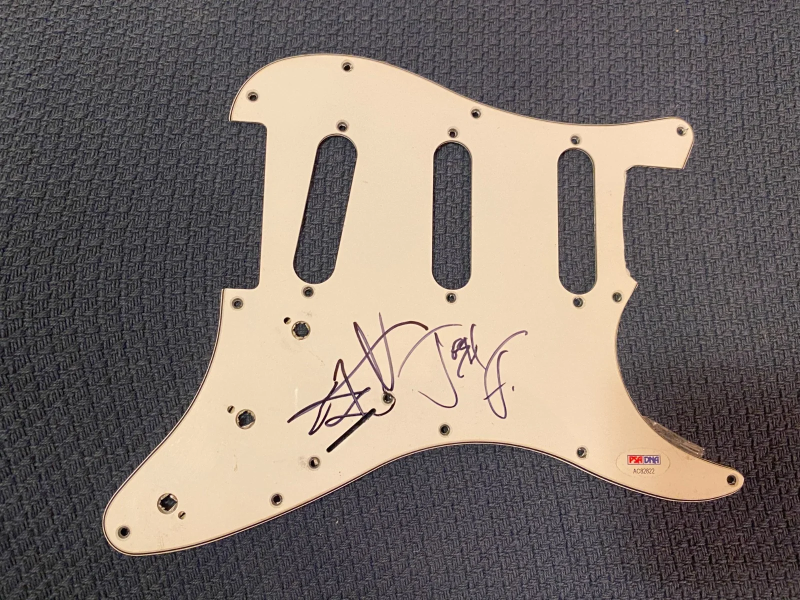 Eric Wilson Sublime Josh Freese Vandals PSA Signed Autographed Guitar Pickguard, image 2