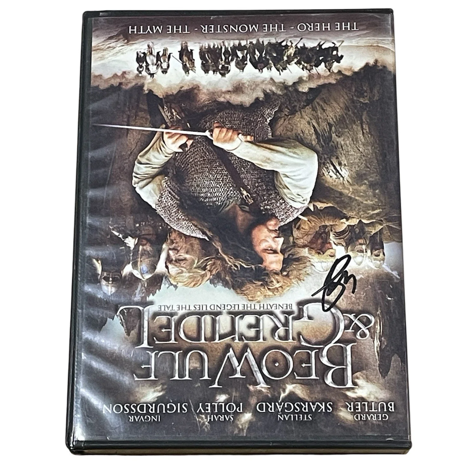 Getard Butler — Gerard Butler Signed Initials Beowulf & Grendel CD Case And CD No COA, image 2