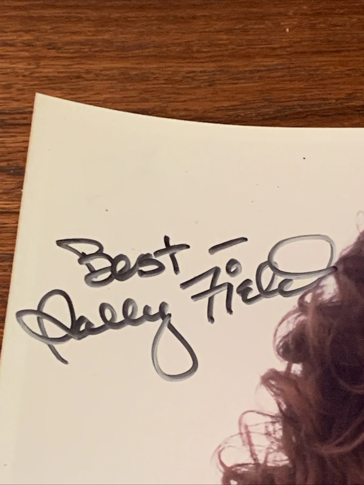 Sally Field — SALLY FIELD ‘BACKROADS’ HAND SIGNED INSCRIBED AUTOGRAPHED 8x10- *SEE DESCRIPTION, image 2
