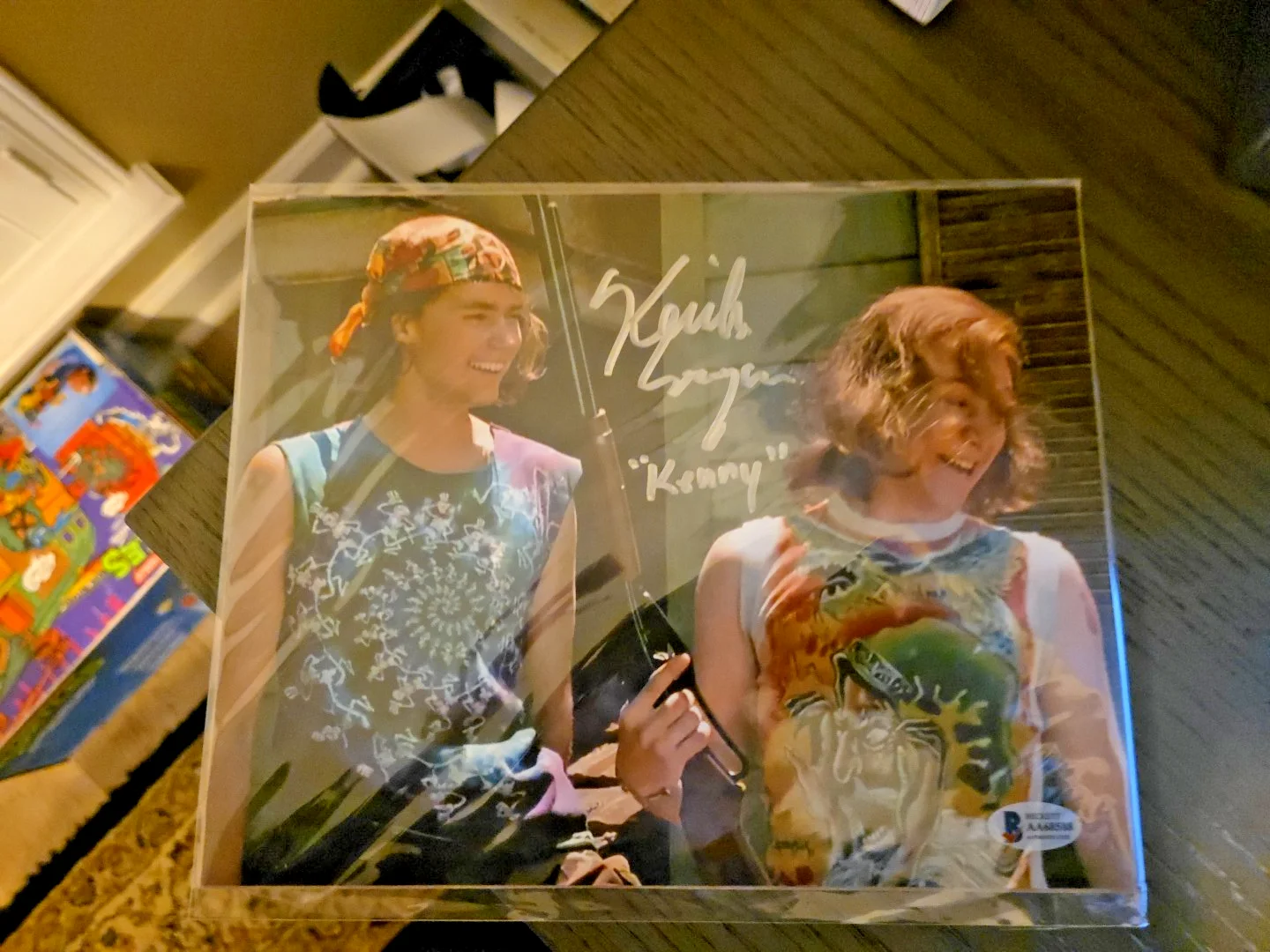 KEITH COOGAN SIGNED 8x10 PHOTO! DON'T TELL MOM THE BABYSITTERS DEAD! BECKETT, изображение 2