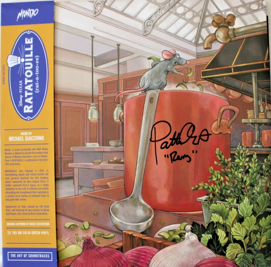 Patton Oswalt — Patton Oswalt Signed Mondo Ratatouille Album • “Remy” • Beckett BT20227
