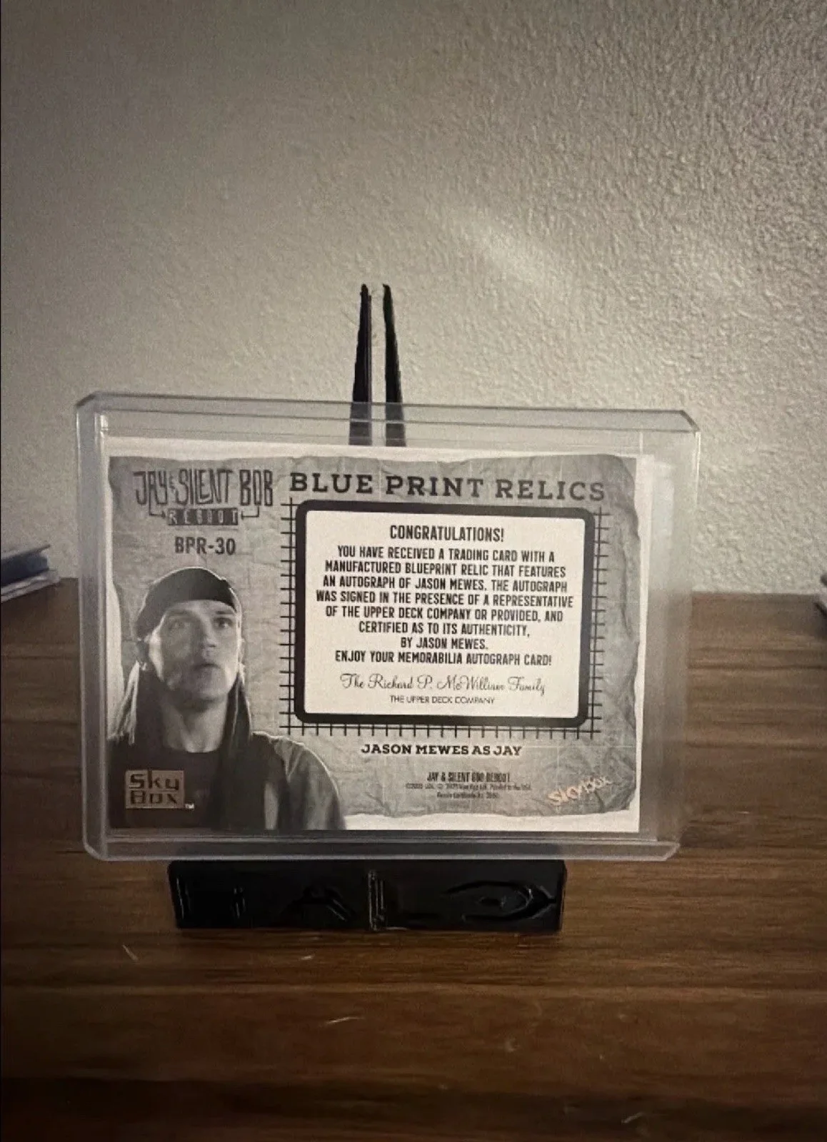Jay and silent Bob blueprint relic Jason Mewes auto /99, изображение 2