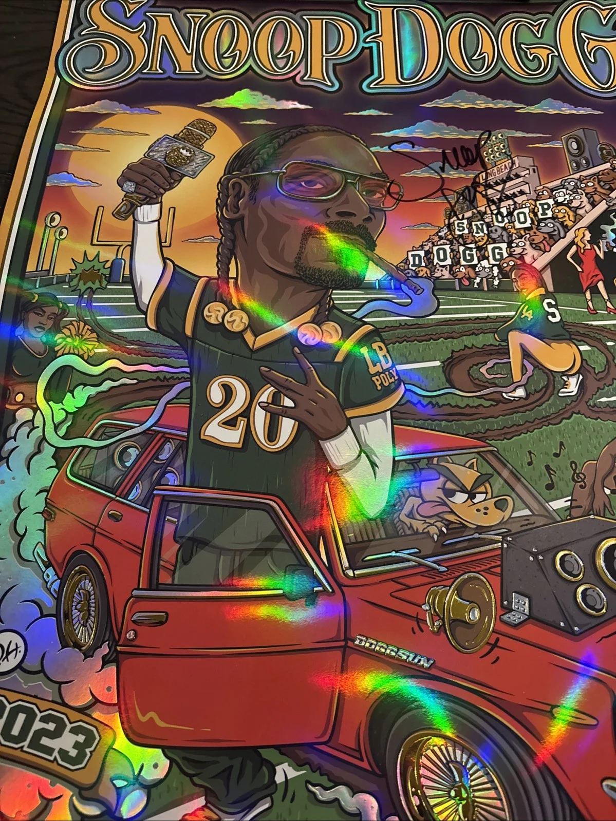 SNOOP DOGG SIGNED FOIL LITHO #4978 OOP RARE, image 3