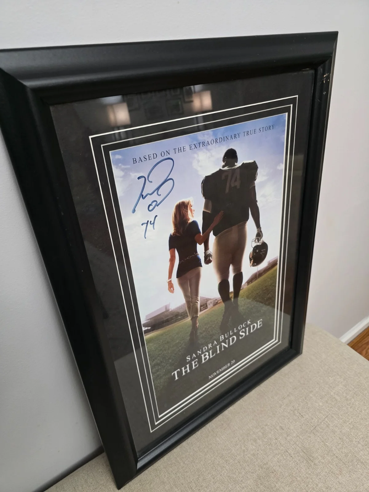 Framed The Blind Side (2009) Movie Poster Signed By Michael Oher, image 3