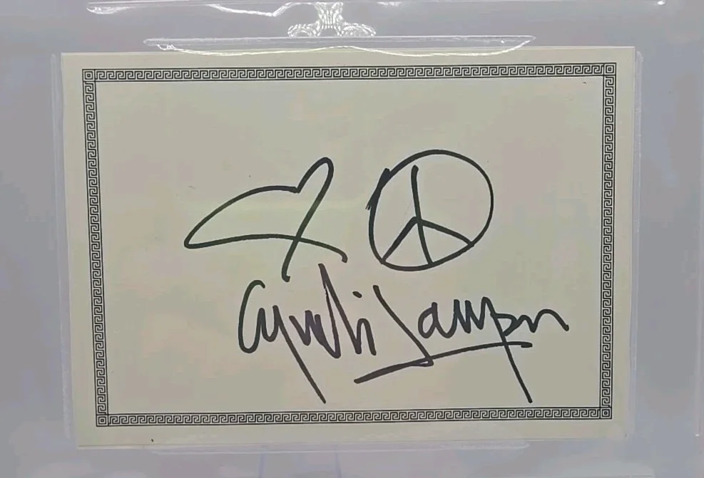 CYNDI LAUPER SIGNED BOOKPLATE BECKETT BAS SLAB ROCK MUSIC SINGER AUTOGRAPHED, изображение 3