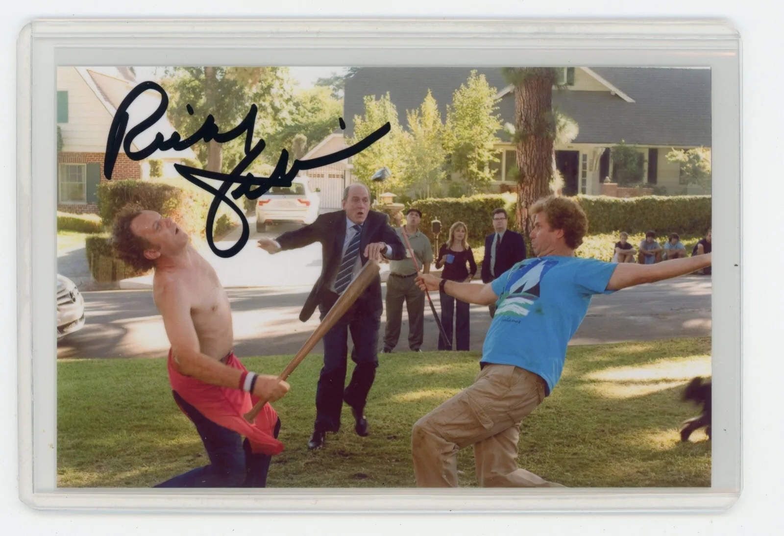 Richard Jenkins — Richard Jenkins Signed Photo - Step Brothers Fight Will Ferrell John C Reilly
