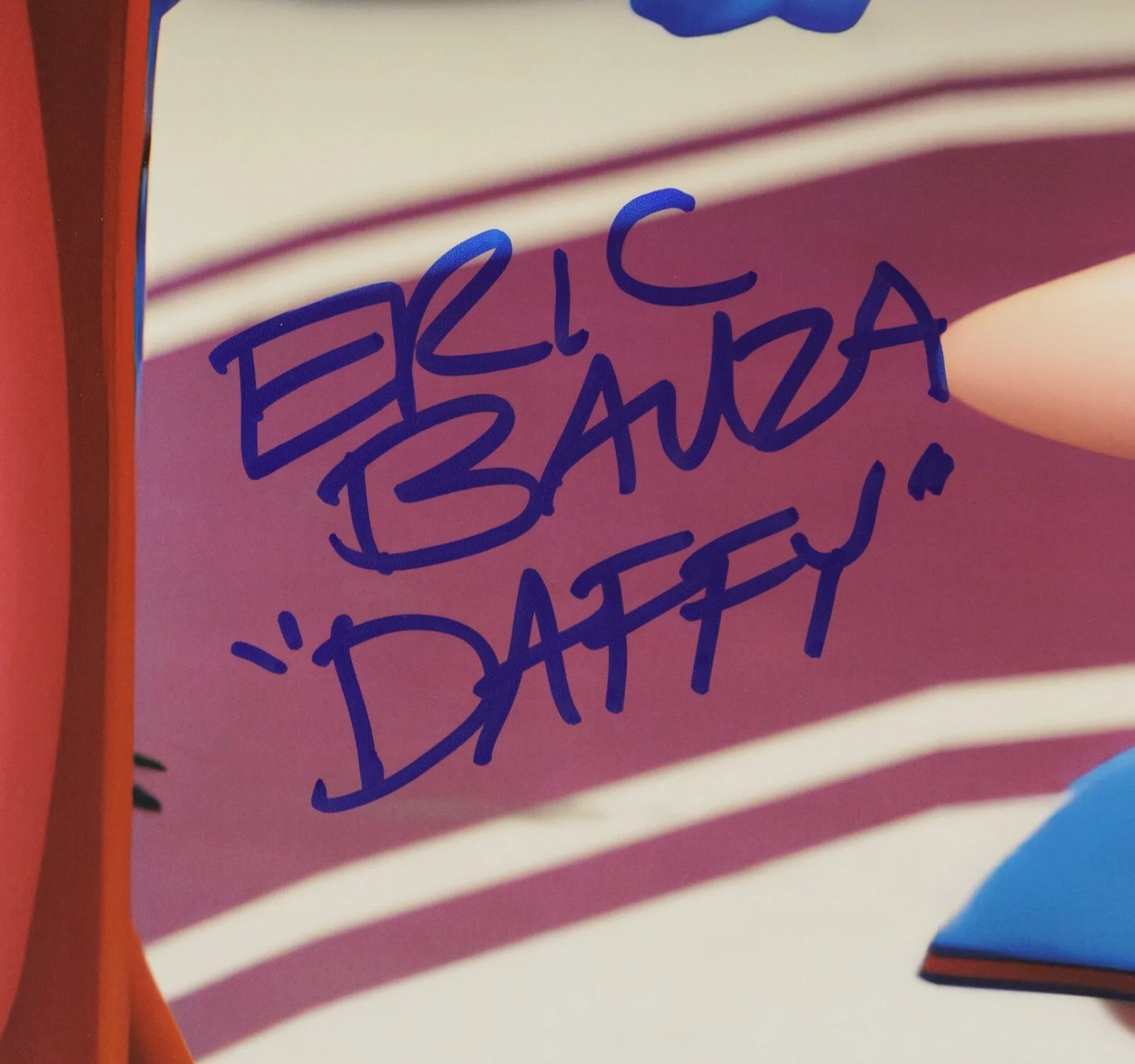 Eric Bauza — ERIC BAUZA Signed 11x14 Photo Inscribed Daffy PSA COA - SPACE JAM Looney Tunes, изображение 2