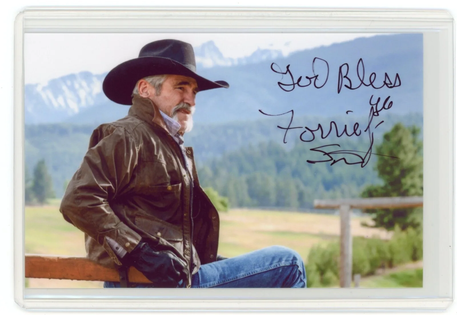 Forrie Smith — Forrie Smith Signed Photo Yellowstone Western Actor Lloyd Pierce Cowboy Auto