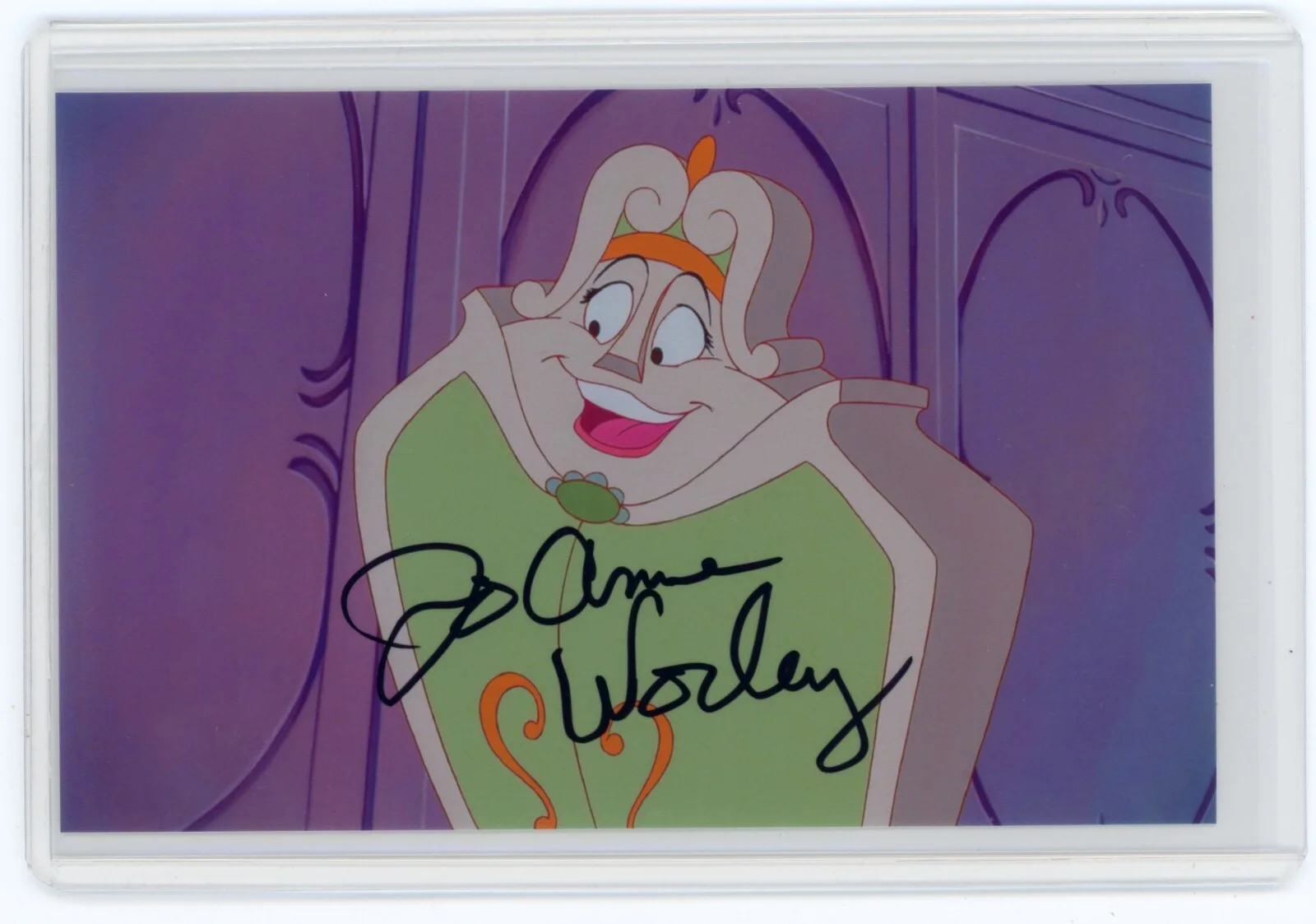 Jo Anne Worley — Jo Anne Worley Signed Photo Beauty & the Beast Voice Actress Armoire Wardrobe