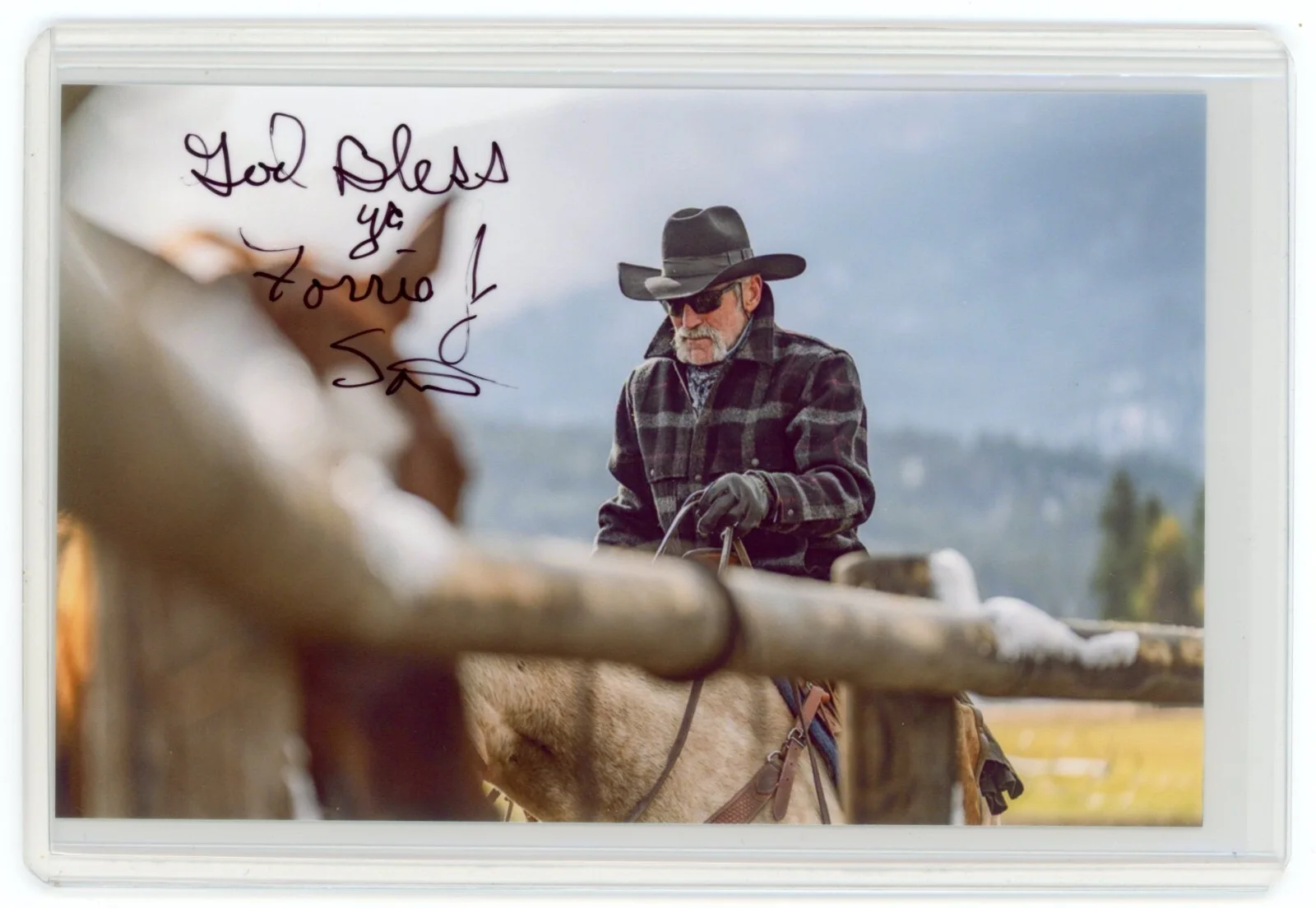 Forrie Smith — Forrie Smith Signed Photo Yellowstone Auto Western Actor Lloyd Cowboy Tombstone