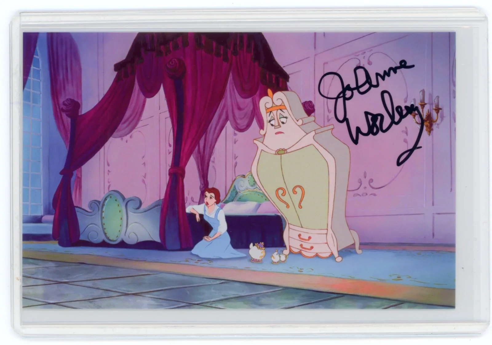 Jo Anne Worley — Jo Anne Worley Signed Photo Beauty & the Beast Voice Actress Wardrobe w/ Belle
