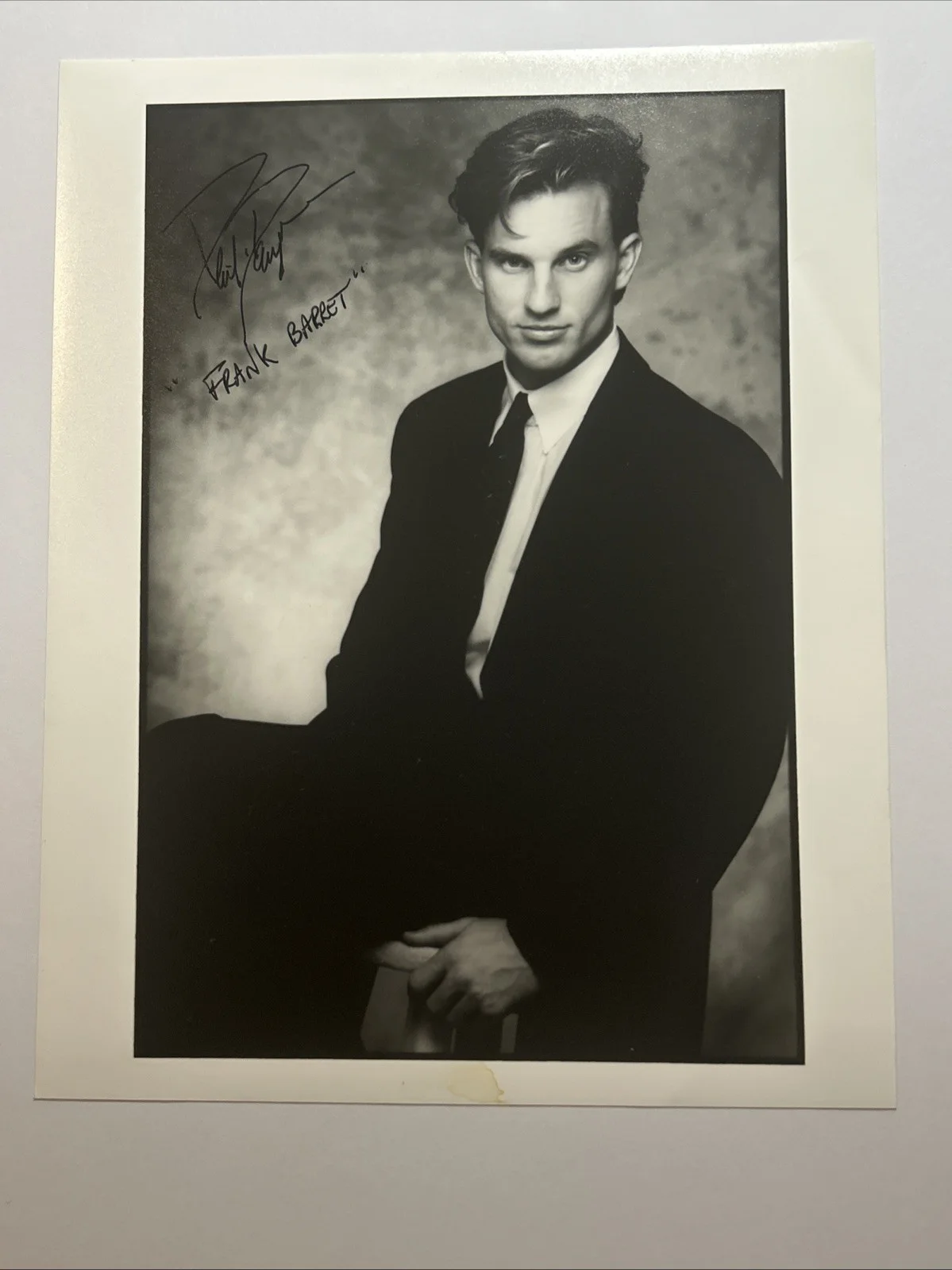 David Lee Russek — Phil Dozois (Frank) HAND SIGNED AUTOGRAPH Photo Young & the Restless Soap Opera