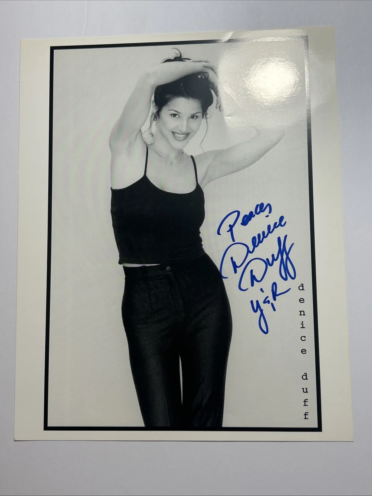 David Lee Russek — DENICE DUFF Subspecies HAND SIGNED AUTOGRAPH Young & the Restless Soap Opera