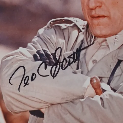 George C Scott Autographed Photo From The Movie Patton 8 x 10 RRP 521, изображение 2