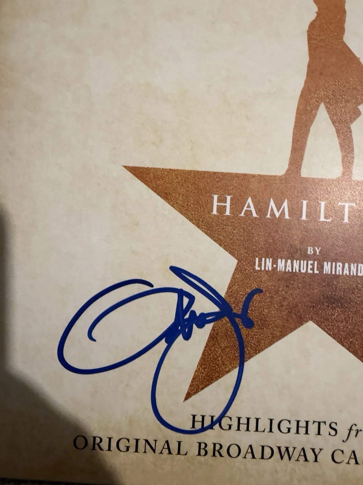 Leslie Odom Jr. Signed 10 Shots Hamilton Vinyl Lin-Manuel Miranda JSA COA, изображение 2