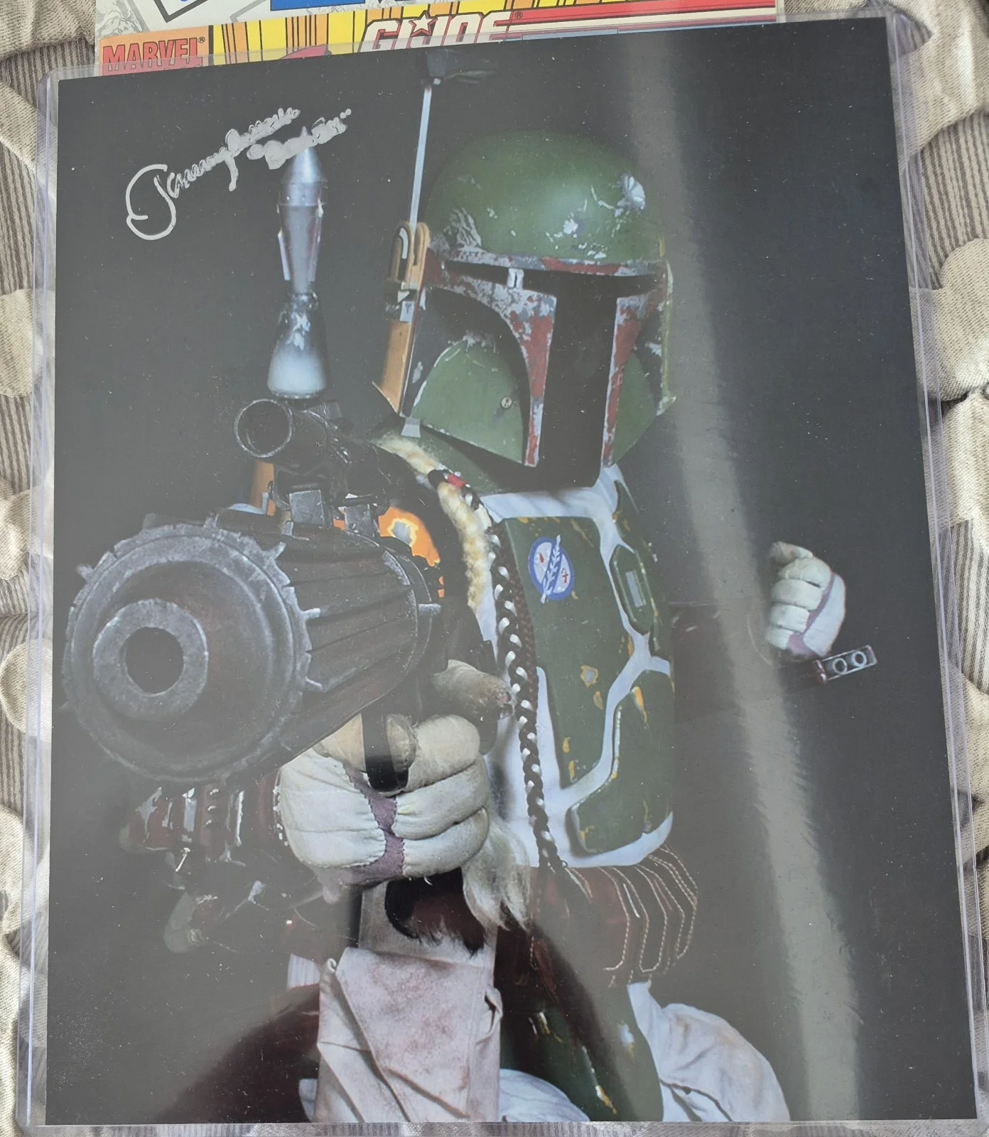 Star Wars Jeremy Bulloch Boba Fett 8x10 Autographed Photo Smeared Auto Authentic, изображение 2