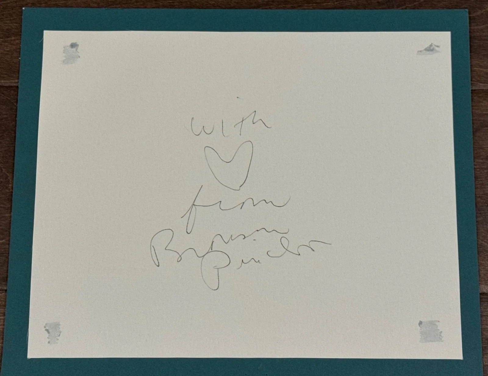 Bronson Pinchot — BRONSON PINCHOT Autograph Signed Fabric 1993 Charity Event Perfect Strangers, изображение 2