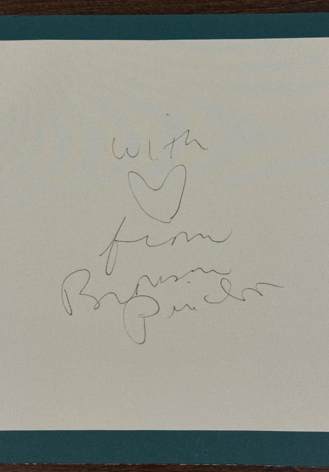 Bronson Pinchot — BRONSON PINCHOT Autograph Signed Fabric 1993 Charity Event Perfect Strangers, изображение 4