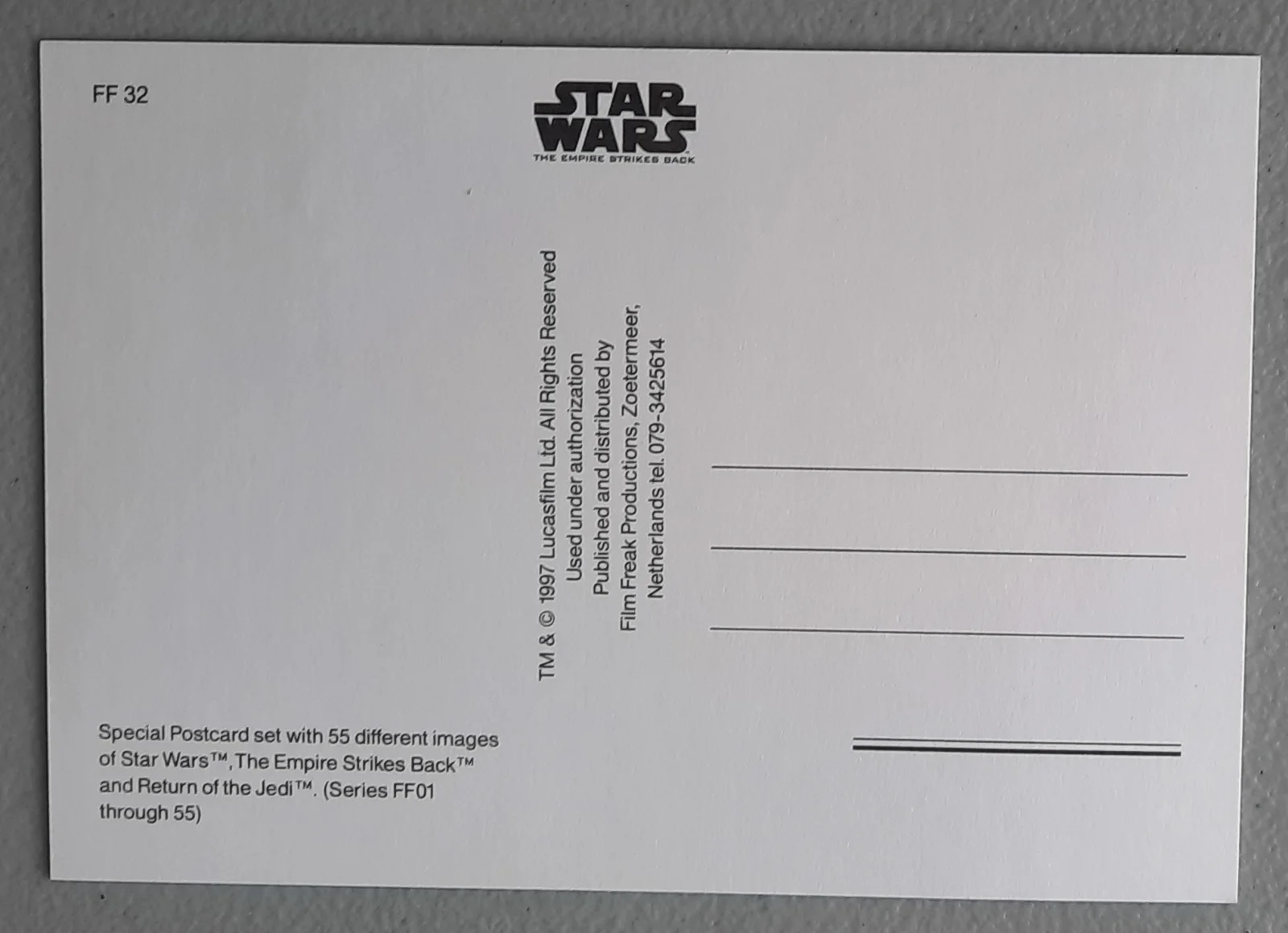 Jeremy Bulloch — Jeremy Bulloch 'Boba Fett' Autograph Signed Postcard Star Wars 1997 Photo, изображение 3