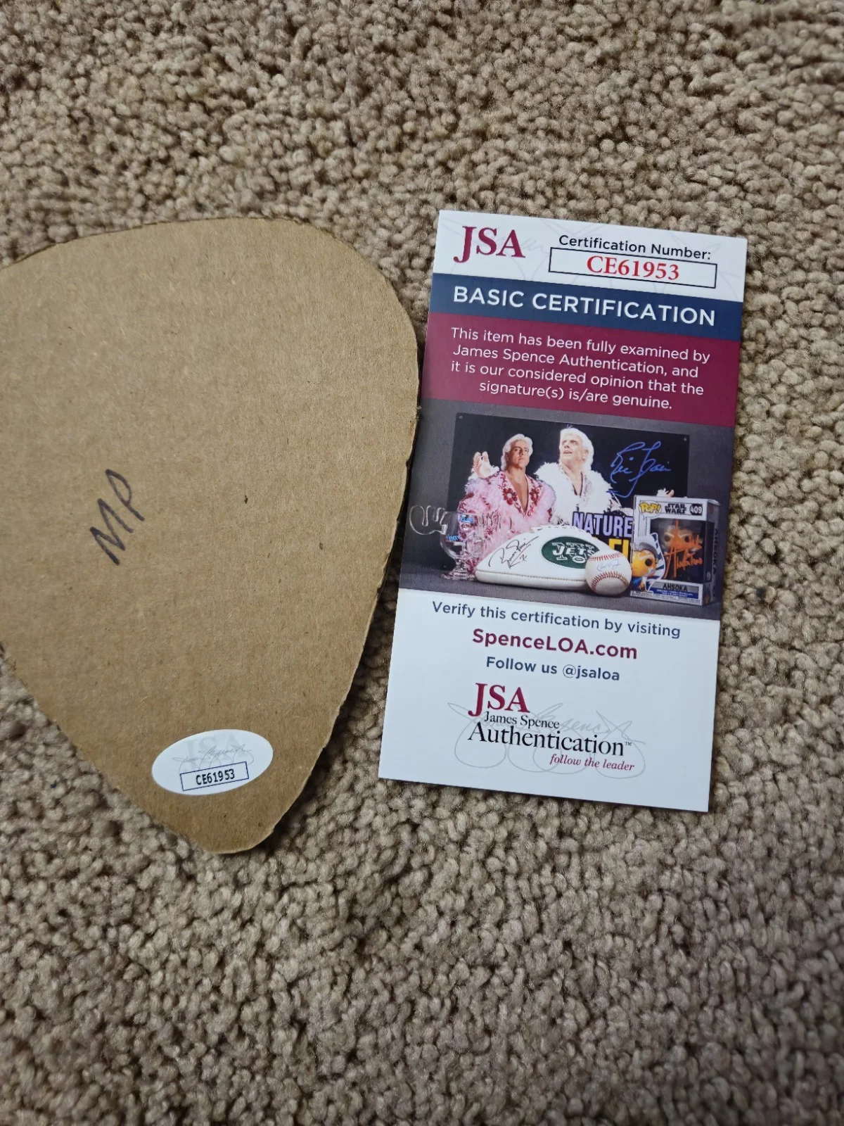 Mayday Parade Full Band Autographed JSA COA novelty Guitar Pick, image 5