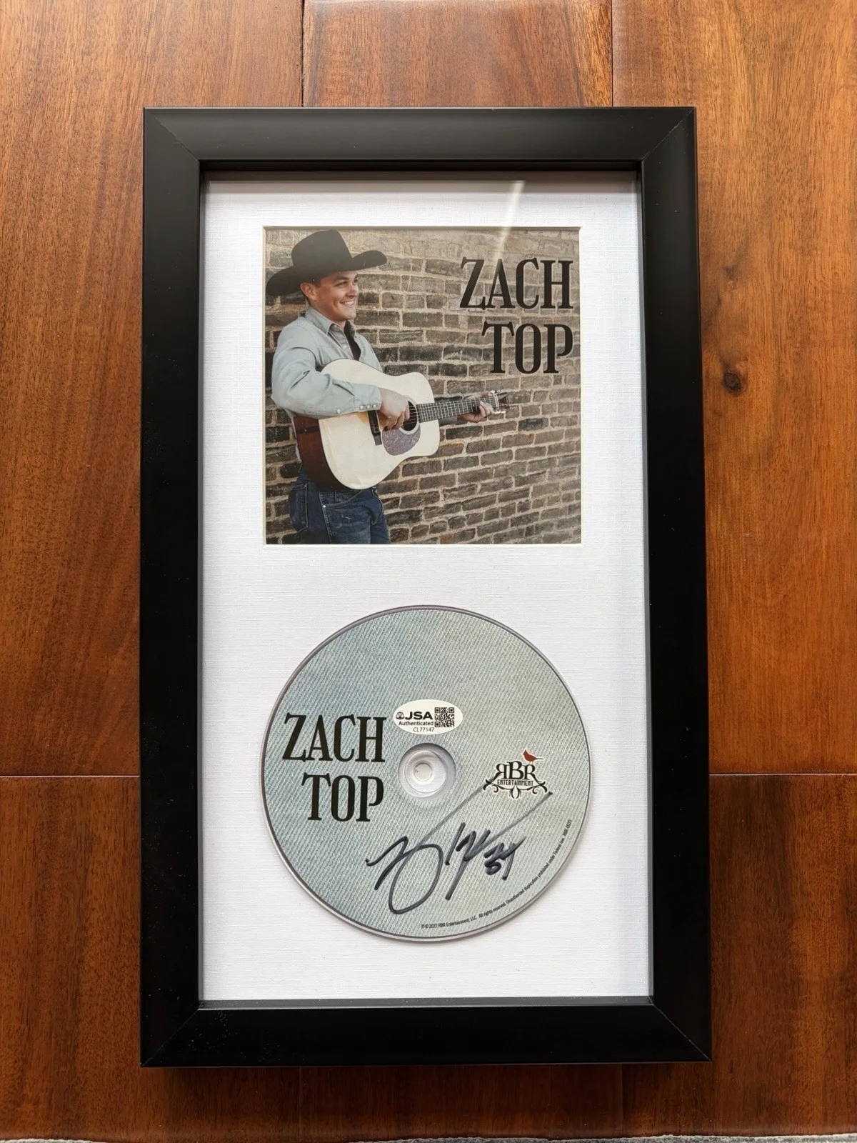 Zach Top Signed CD FRAMED Authenticed Autograph Zach Top Music COA *JSA, image 5