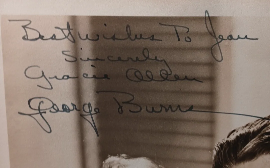 30's Gracie Allen & George Burns Hand Signed Autographed 8x10 Photo RRP 536, image 2