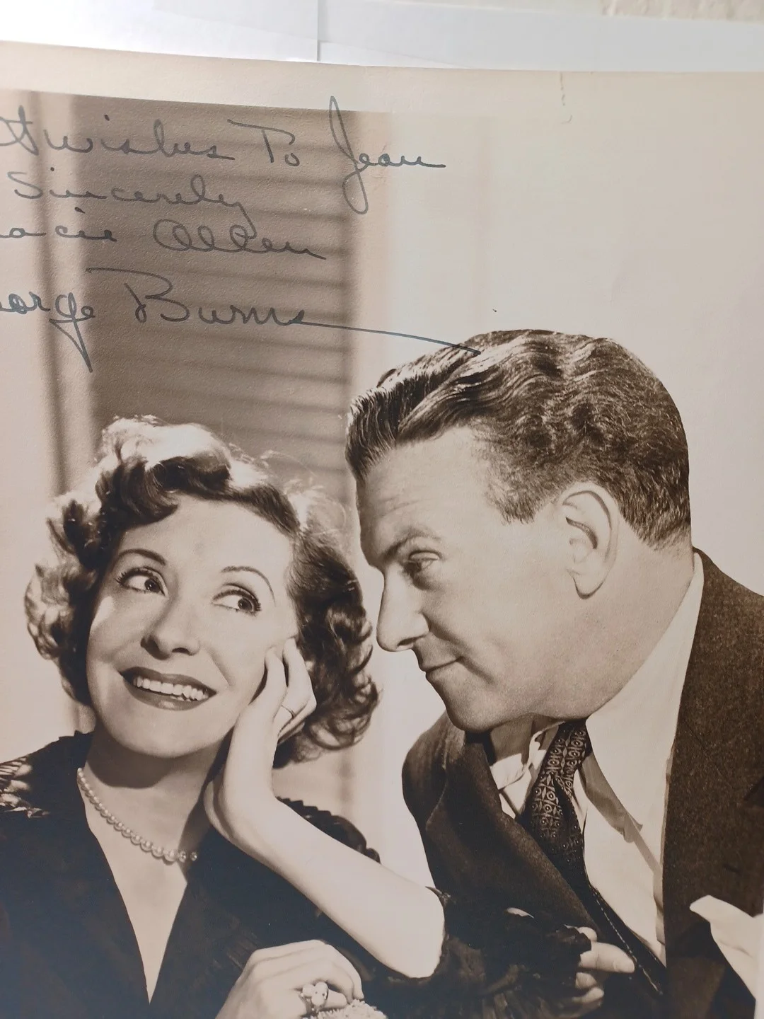 30's Gracie Allen & George Burns Hand Signed Autographed 8x10 Photo RRP 536, image 3