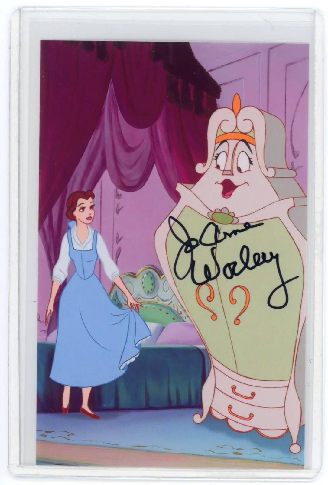 Jo Anne Worley — Jo Anne Worley Signed Photo Beauty & the Beast Voice Actress Wardrobe Belle