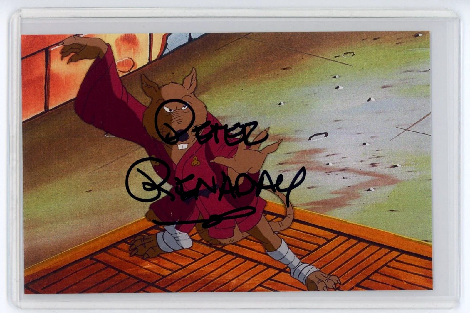 Peter Renaday — Peter Renaday Signed 3 Photo Lot - Splinter Teenage Mutant Ninja Turtles TMNT, image 2