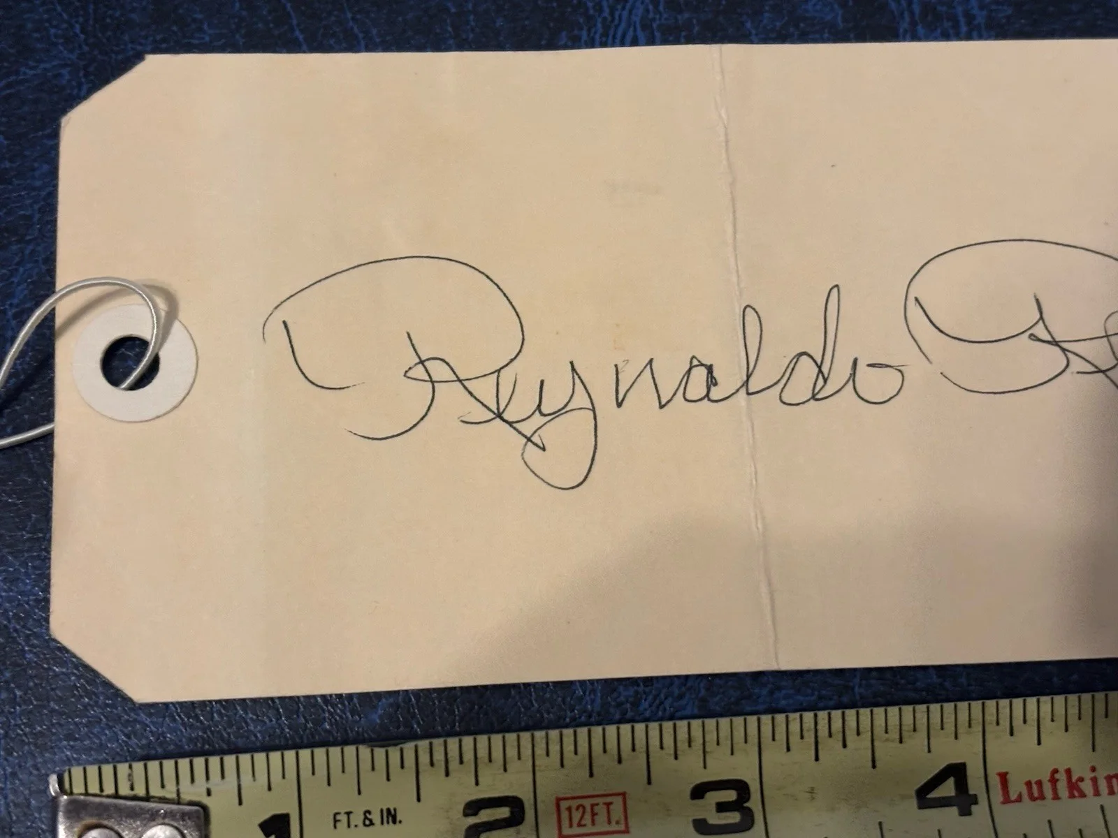 Reynaldo Rey Comedian Friday Signed Autograph Blank Airline Ticket Please Read, image 2