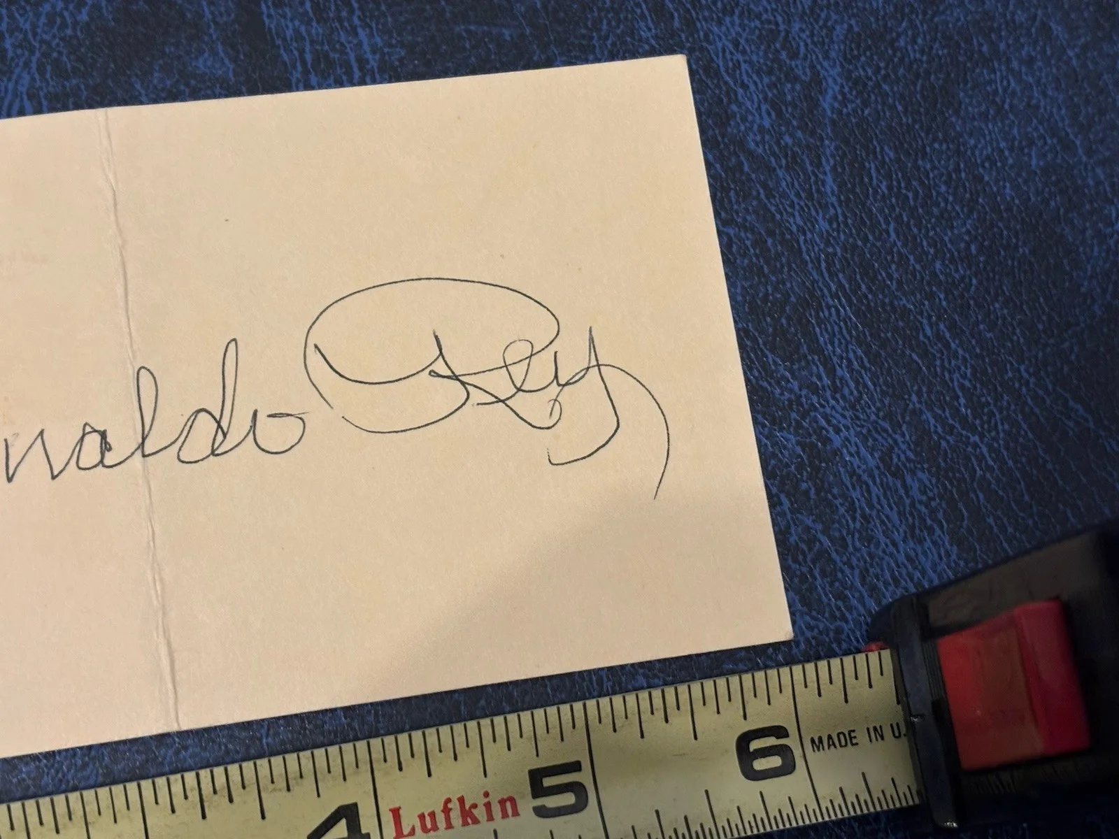 Reynaldo Rey Comedian Friday Signed Autograph Blank Airline Ticket Please Read, image 3