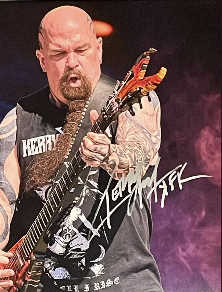 Kerry King Slayer Signed 16x20 Photo Metal Rare JSA COA, изображение 2