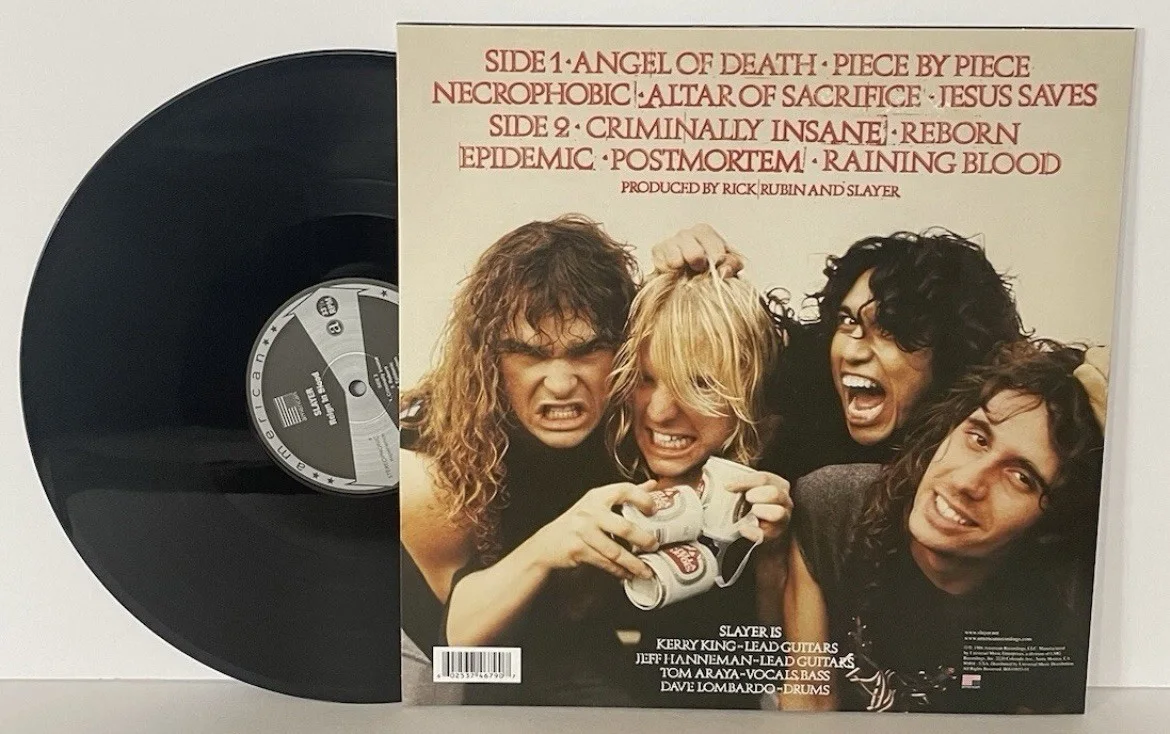 Kerry King Slayer Signed Reign In Blood Vinyl Record PROOF, изображение 4