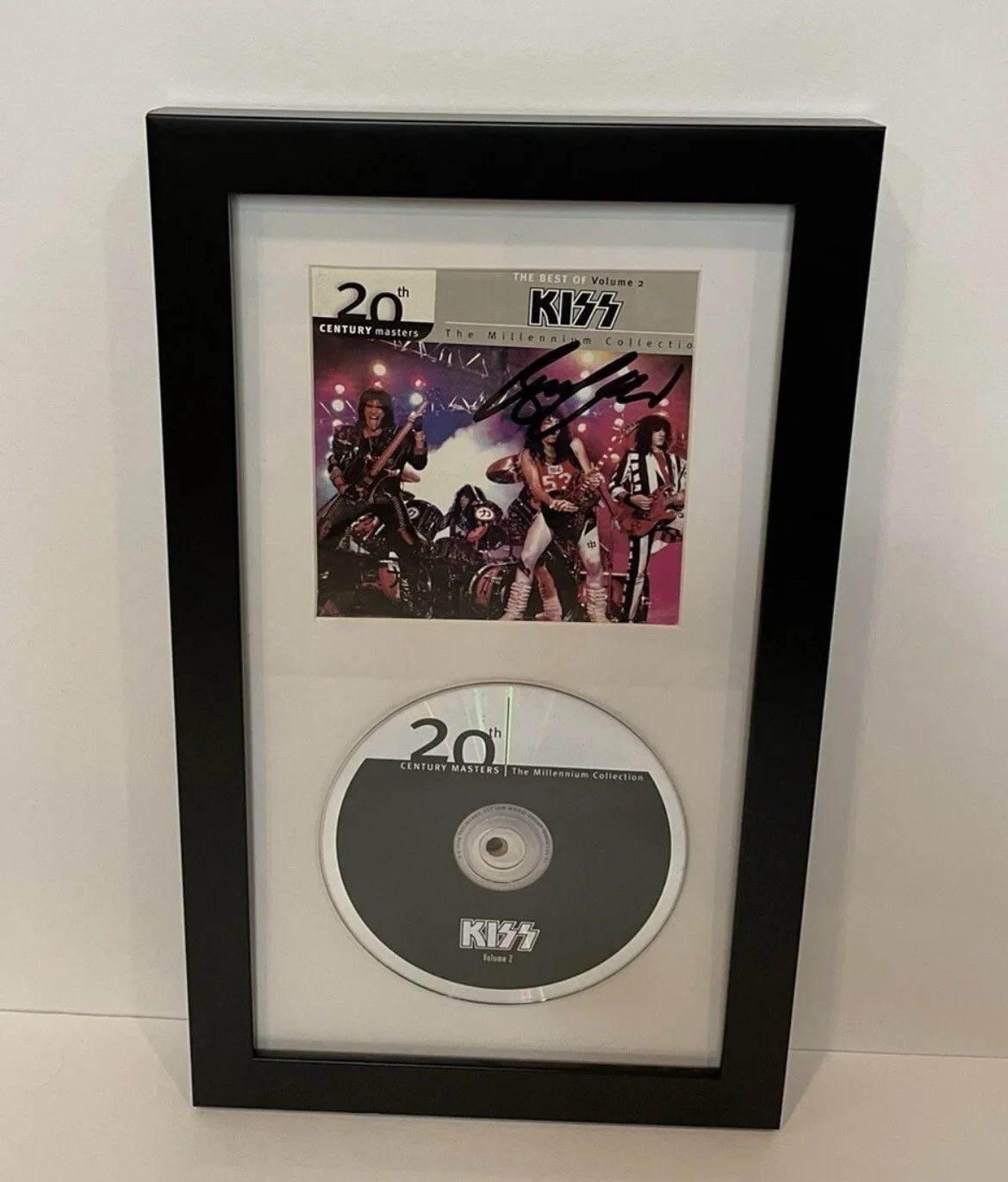 Bruce Kulick Signed The Best of Kiss Greatest Hits CD Cover Framed JSA COA, изображение 2
