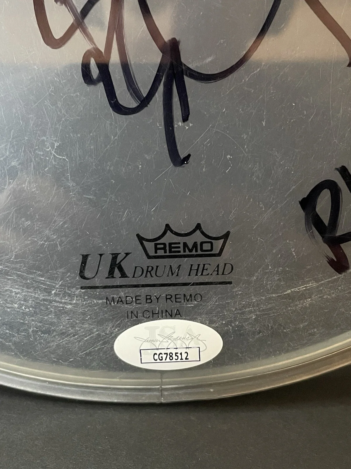 Chad Smith Red Hot Chili Peppers Signed RHCP Sketch 10” Drumhead Proof JSA COA, изображение 4