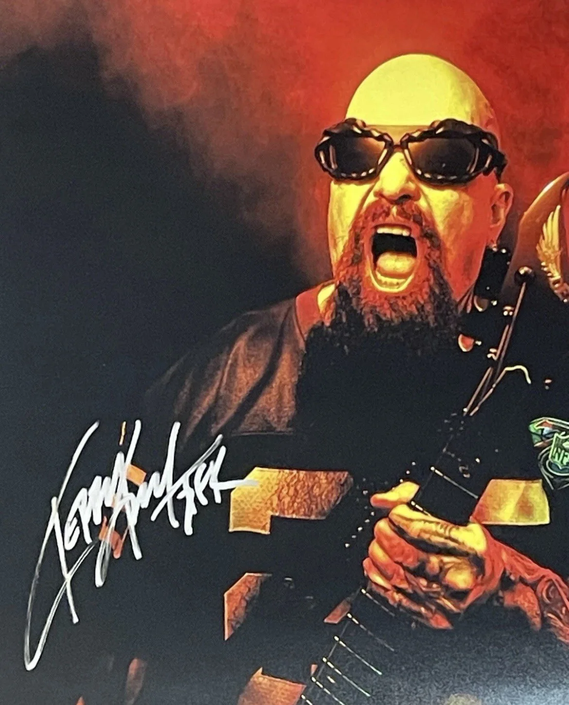 Kerry King Slayer Signed 16x20 Photo Metal Rare JSA COA 2, image 2