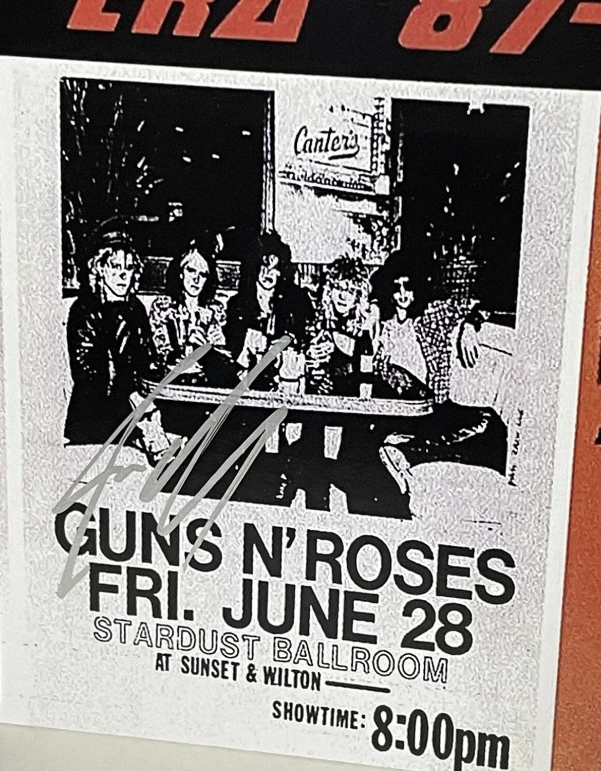 Steven Adler Signed Guns N Roses GnR Live Era 87-93 Album Cover 12x12 Photo, изображение 2