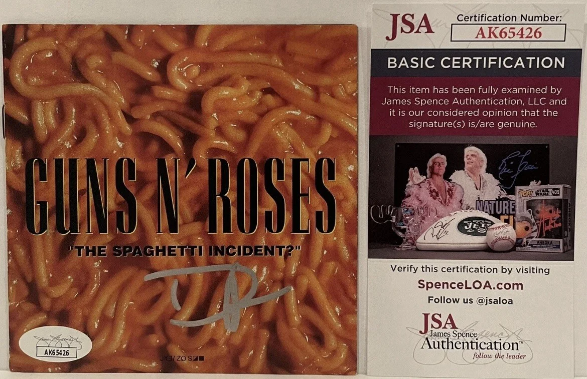 Duff Mckagan Signed Guns N Roses The Spaghetti Incident CD Cover Framed JSA COA, изображение 4