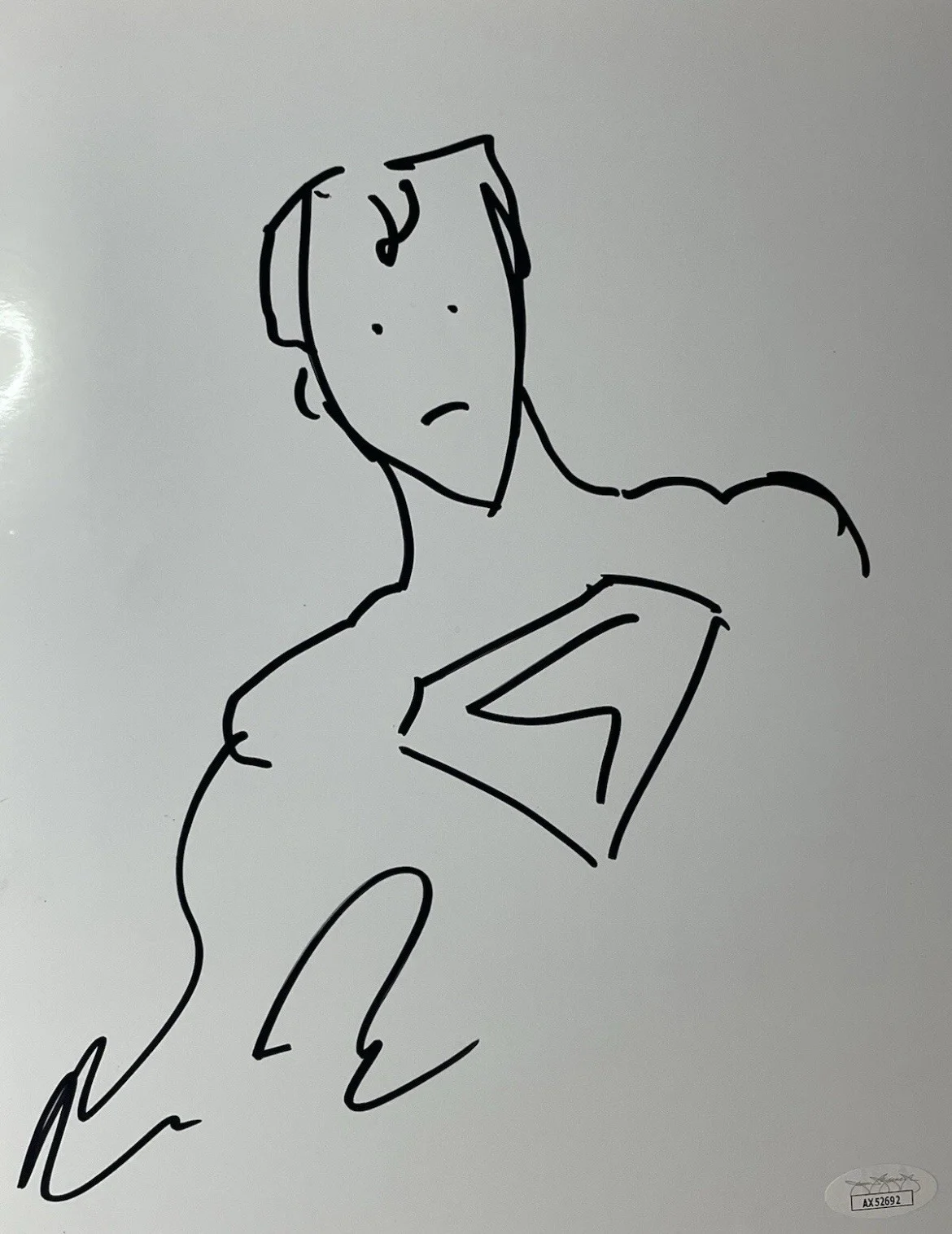 Zack Snyder — Zack Snyder Superman Sketch Signed Autographed 8.5x11 Photo DC Comics JSA COA, изображение 2