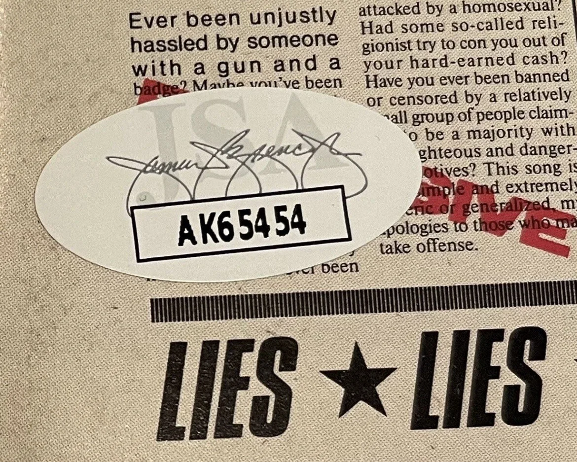 Guns N Roses Signed GnR Lies CD Cover Duff Mckagan Steven Adler Framed JSA COA, image 5