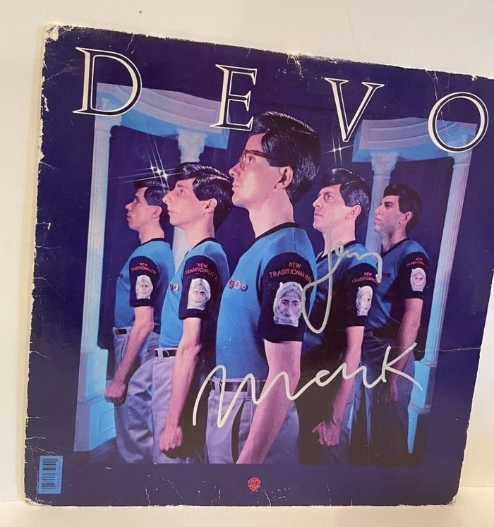 Devo Signed x2 New Traditionalists Vinyl Album Record Mothersbaugh Casale, image 3